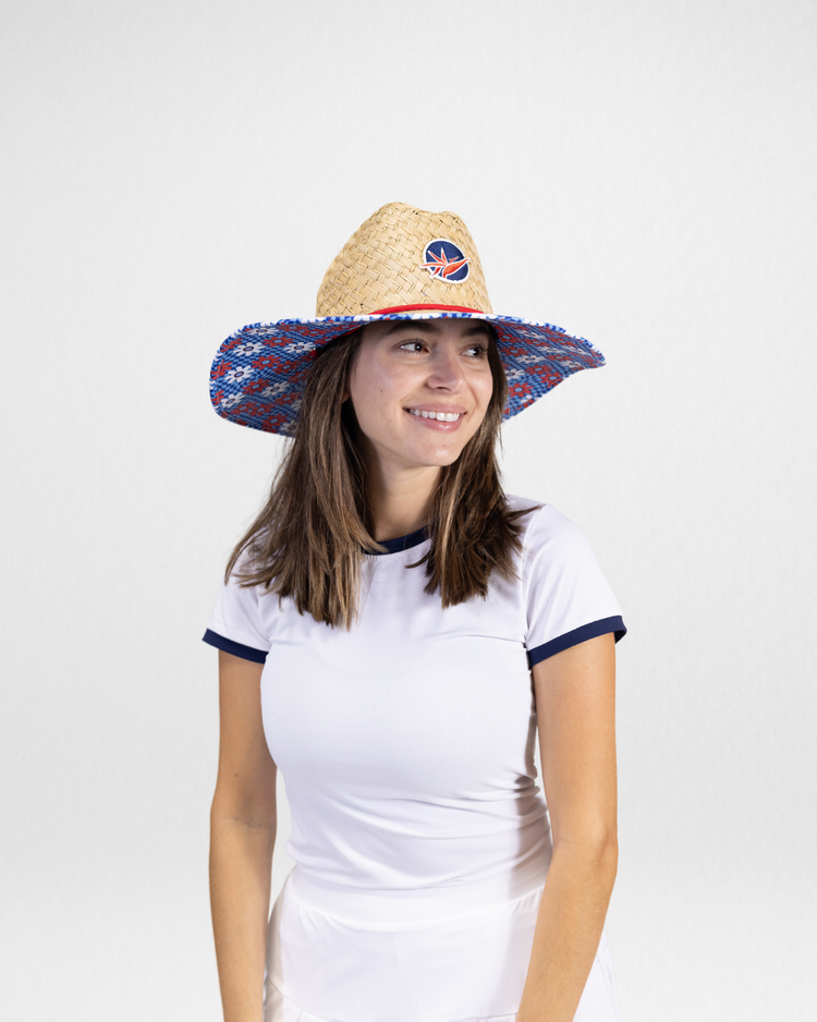 Sun Hat Red White and Blue