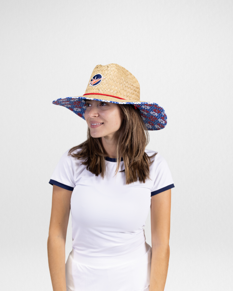 Sun Hat Red White and Blue