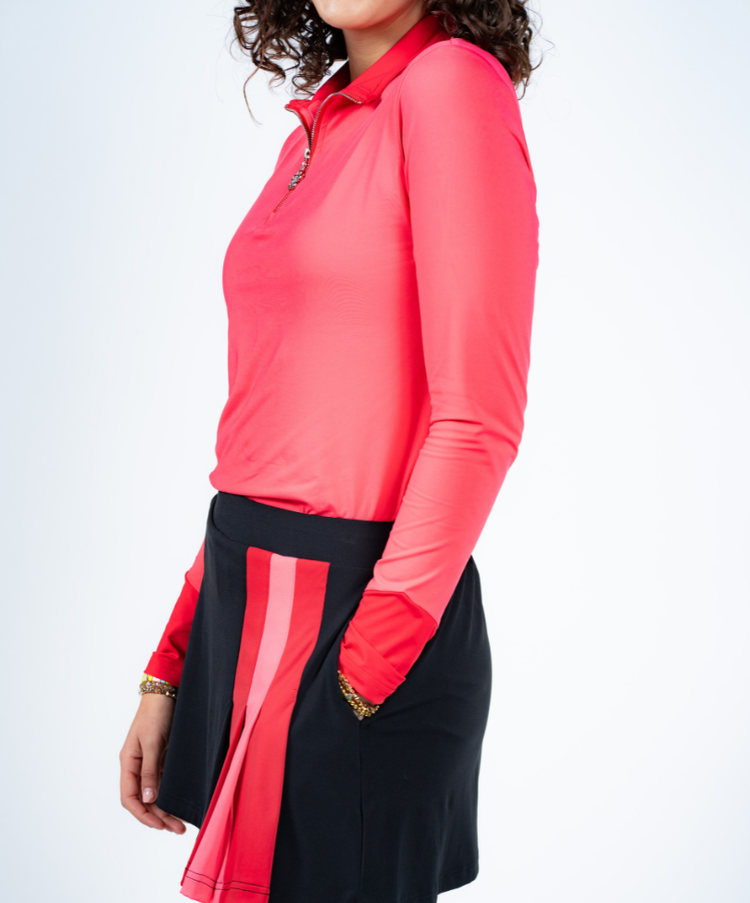 Birdie Vibes LS Shirt - Rose Pink / Red