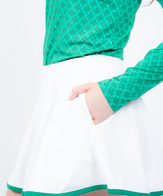 Golden Skort - White