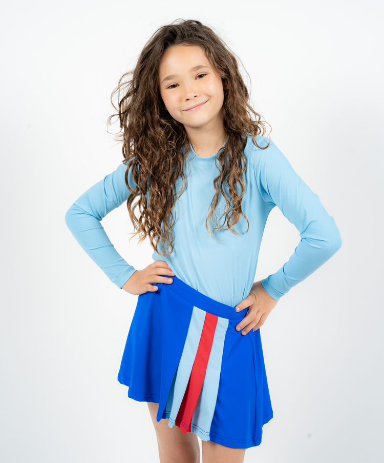 RB LS Shirt - Caro Blue