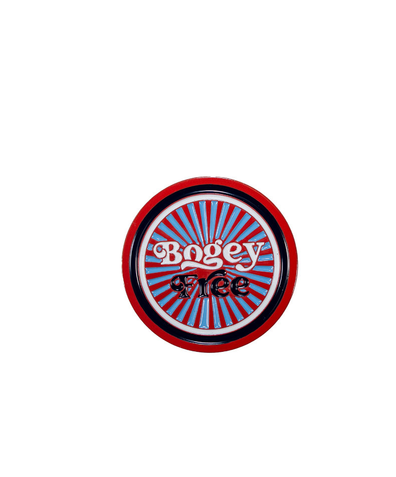 Bogey Free RWB Ball Marker + Hat Clip