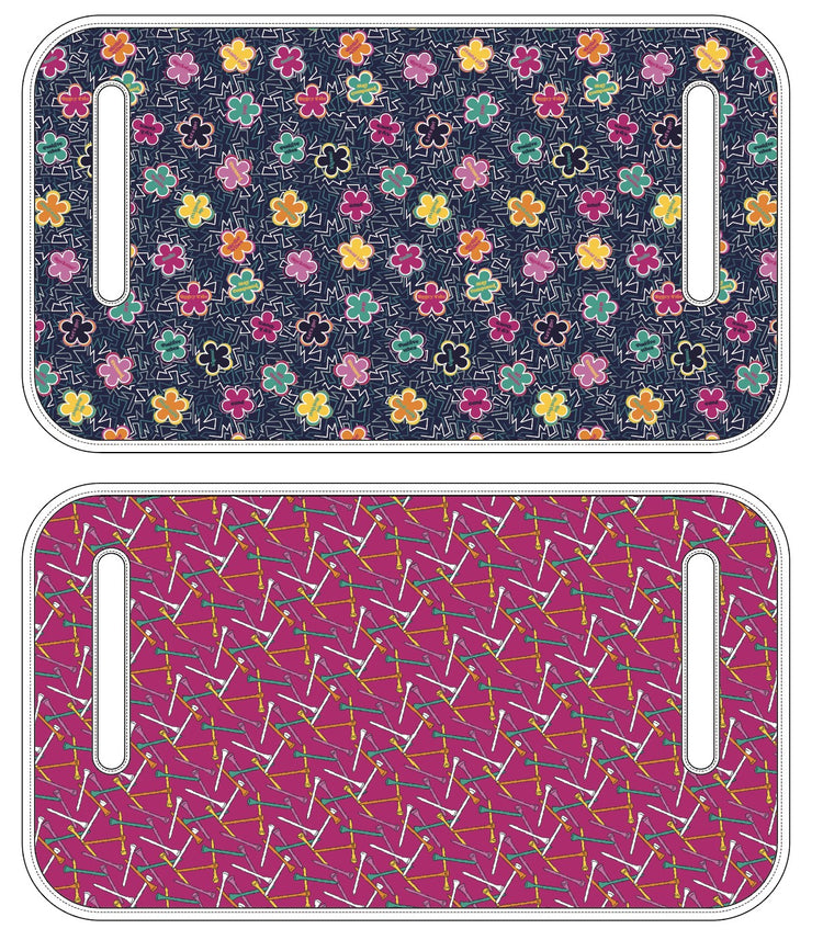 Golf Cart Seat Cover - Navy / Fuchsia