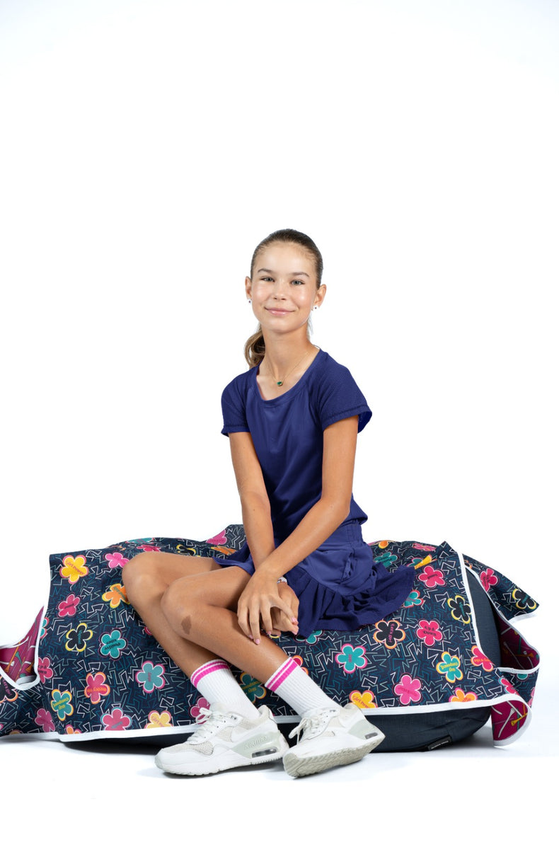 Golf Cart Seat Cover - Navy / Fuchsia