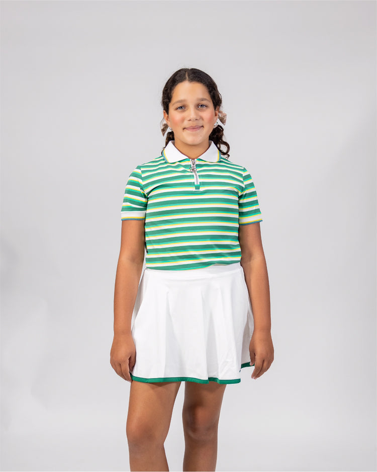 Lexi Polo - Golden Stripes