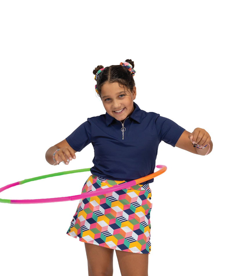 Girl Power Polo - Navy