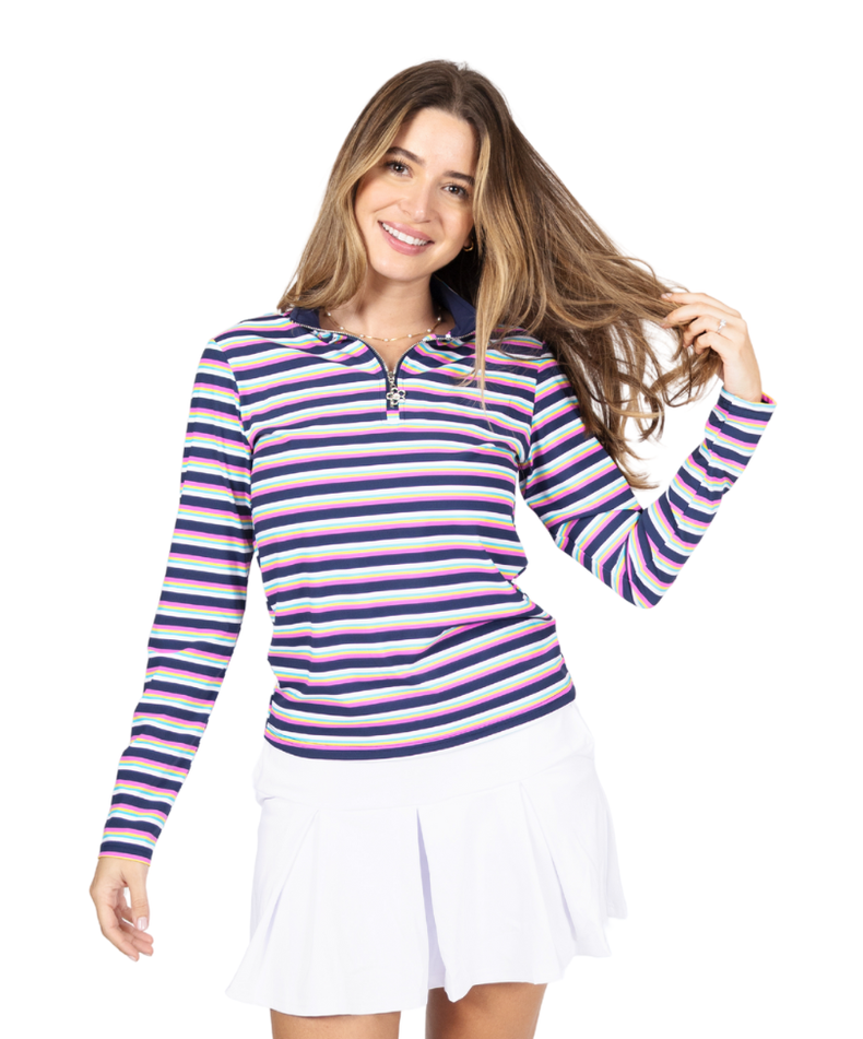 Slay It LS Shirt - Neon Stripes