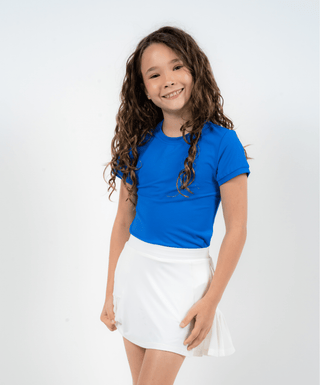 Basic Tee Royal Blue — Girls' Golf Tee, front view
