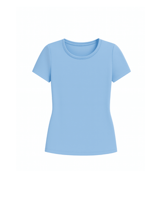 Every Day Tee Caro Blue — Women's Golf Tee, product shot, front view