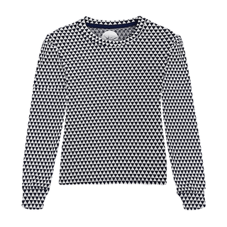 Love Lightweight Top Navy — Golf Top, front view, flat lay