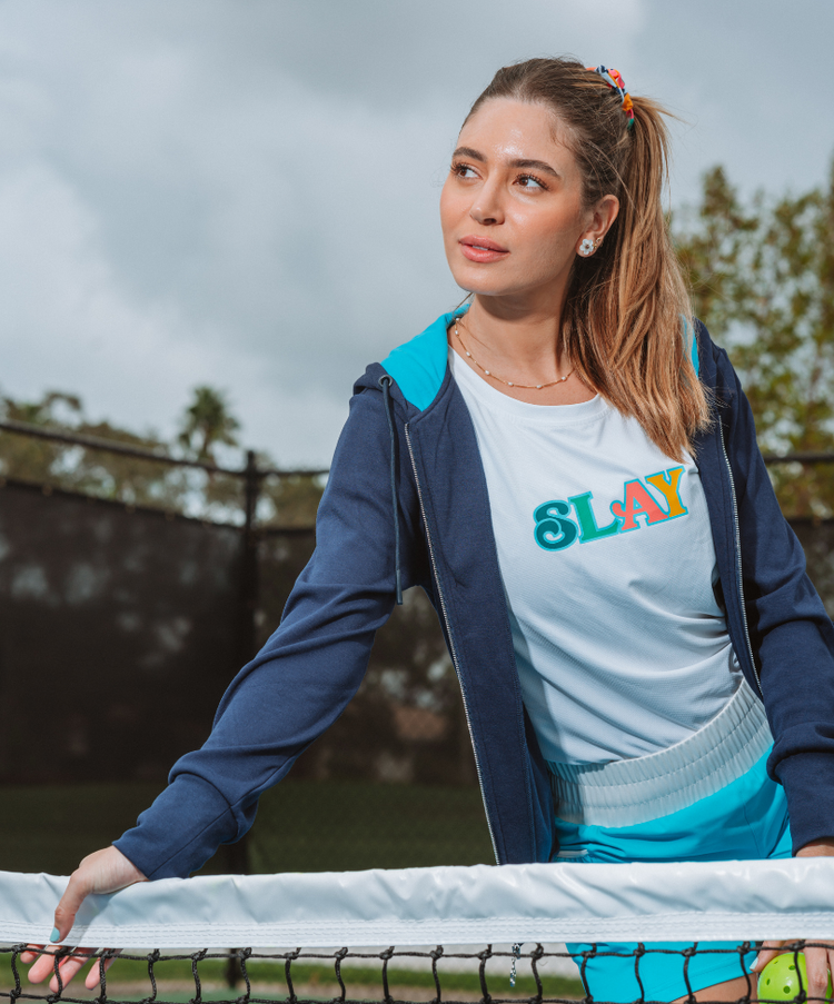 Girl Power Short - Sky Blue
