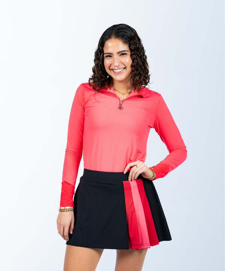 Cinnamon Girl Skort - Black / Rose Pink