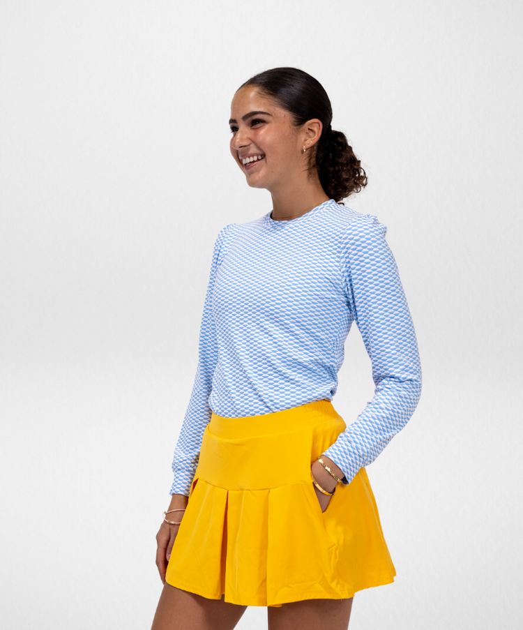 Love Street Lightweight Top - Caro Blue