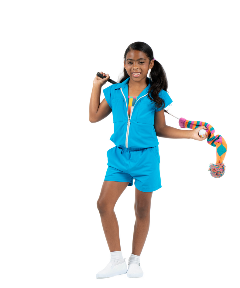Girl Power Romper - Ocean