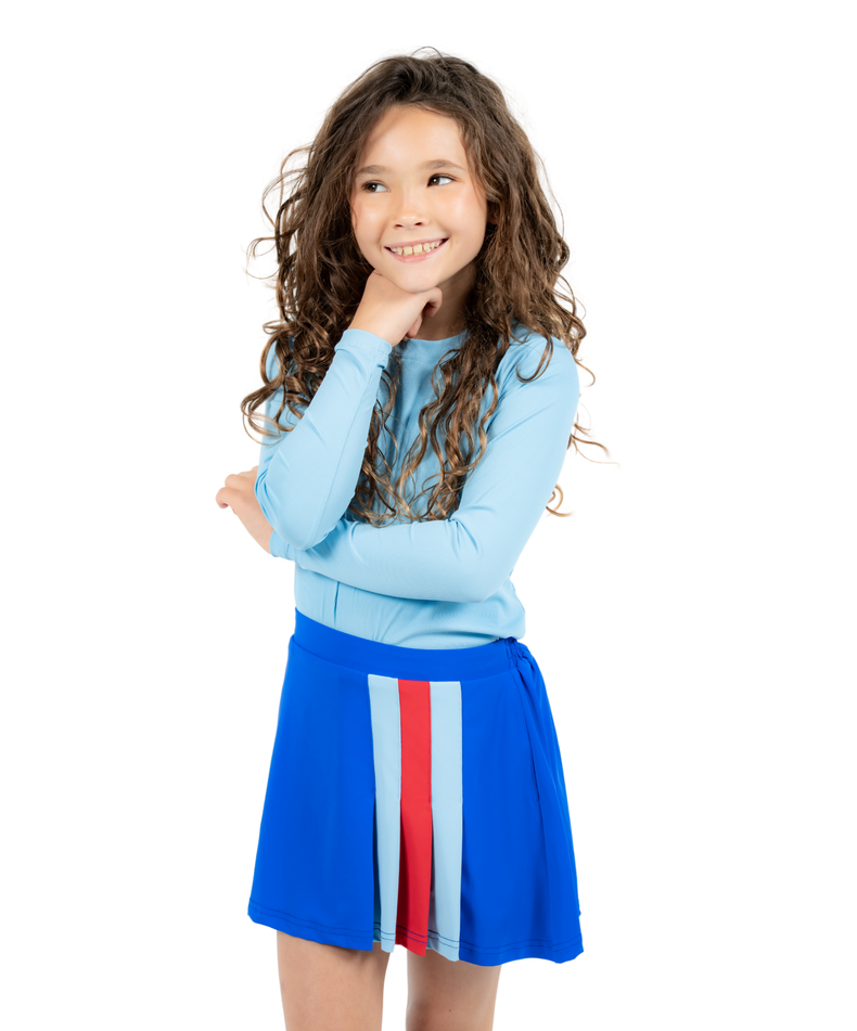 RB LS Shirt - Caro Blue