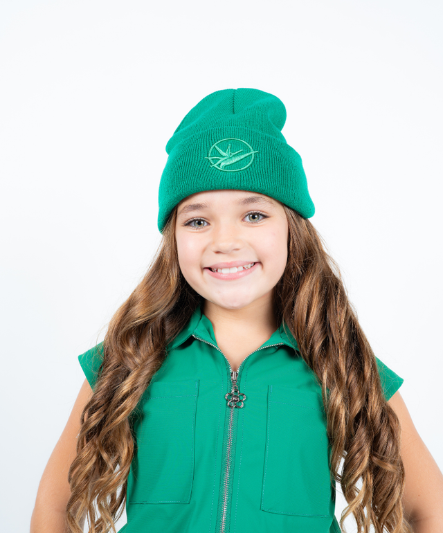 Double Beanie - Lucky Green