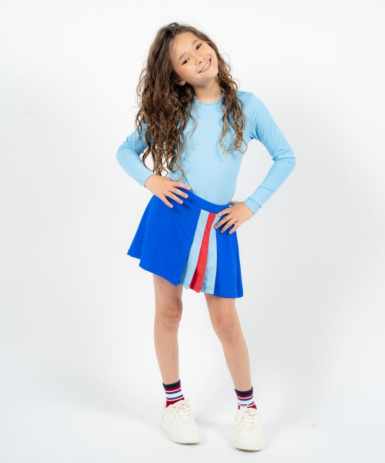 RB LS Shirt - Caro Blue