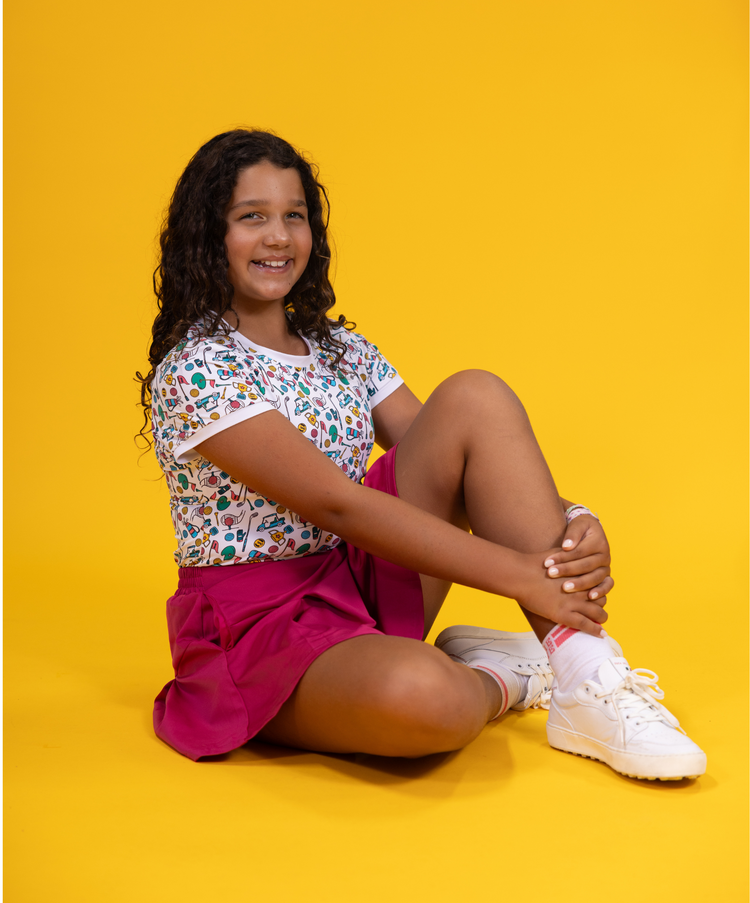 Love Street Skort -Magenta