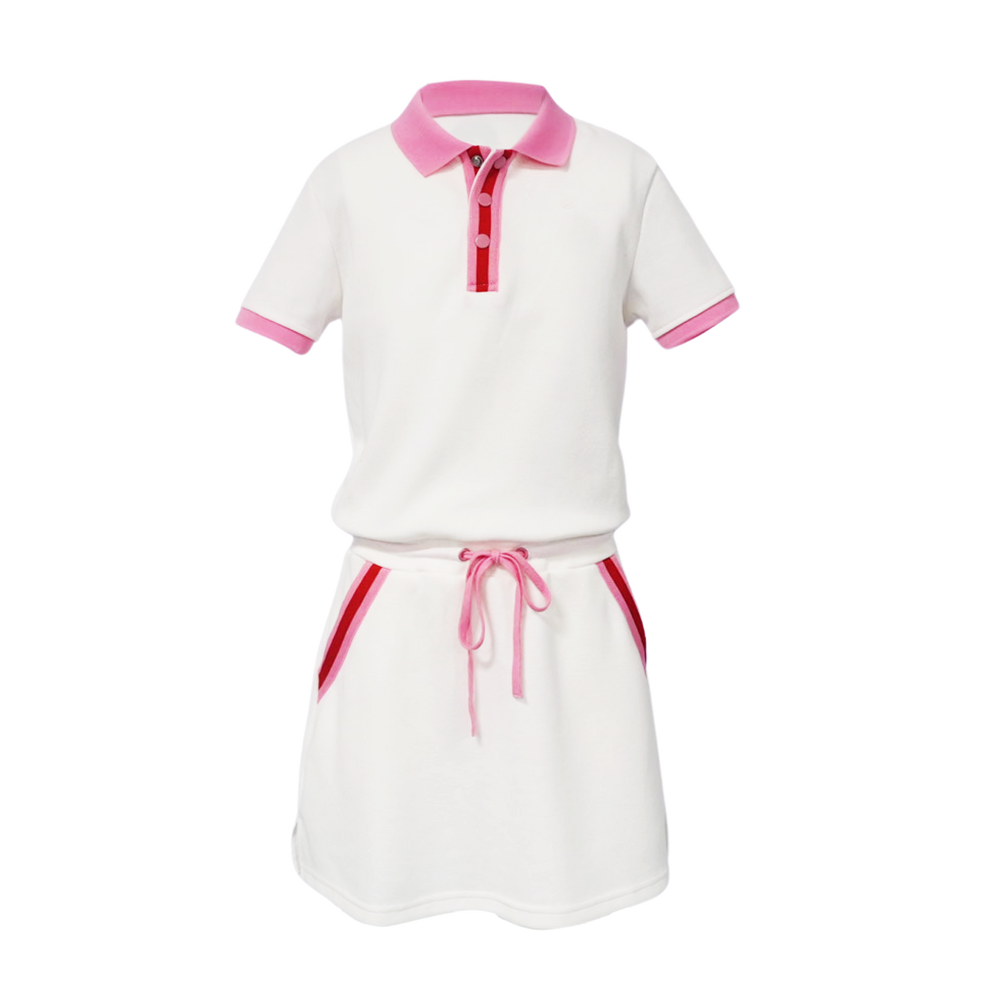 Magill Dress No Logo - White / Pink