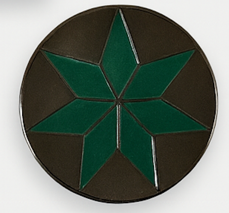 Geometric Floral Ball Marker + Hat Clip