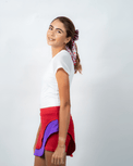 Bella Skort - Red / PurpleActivewear Bottoms
