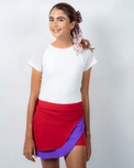 Bella Skort - Red / PurpleActivewear Bottoms