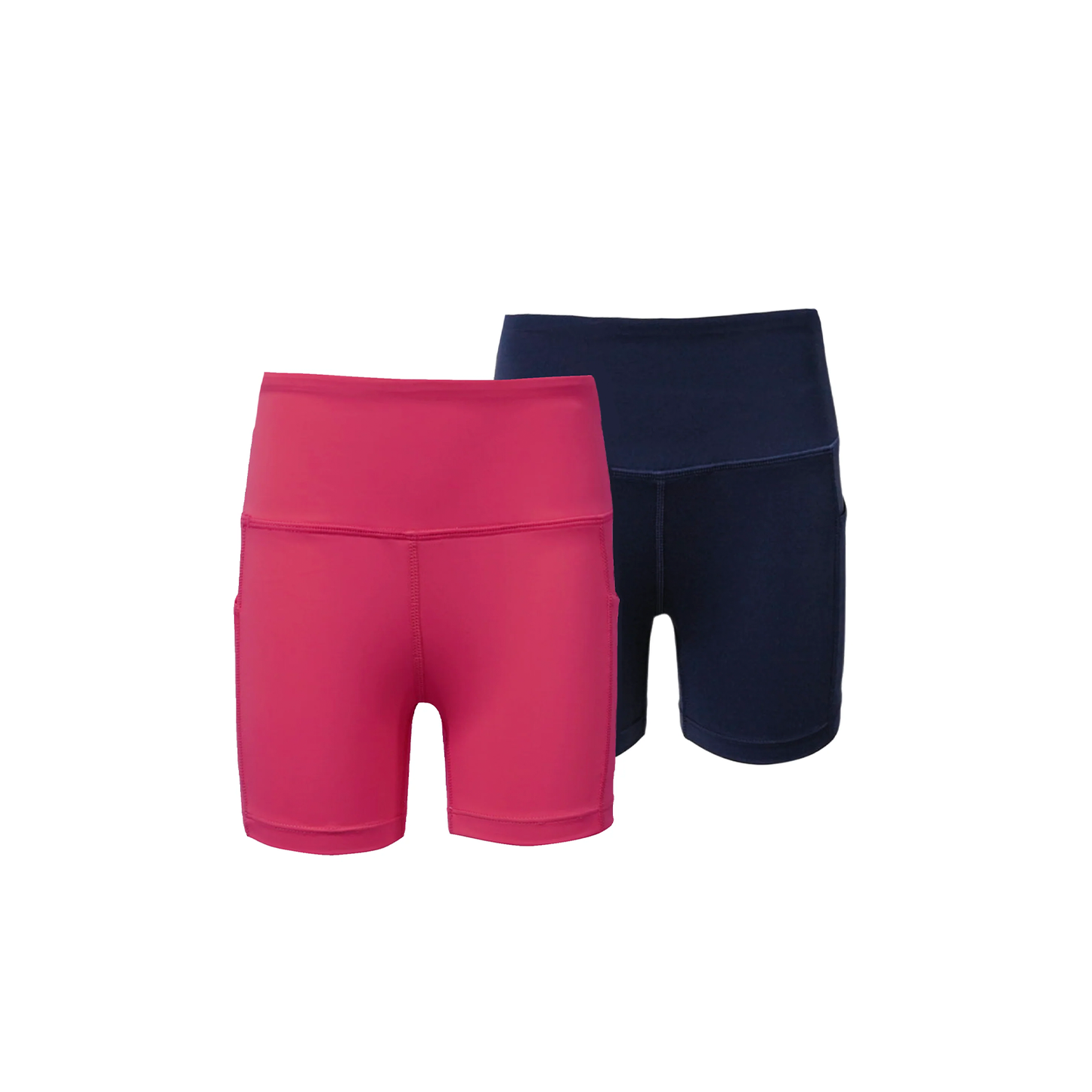 Biker Shorts Combo - Navy / Rose Pink