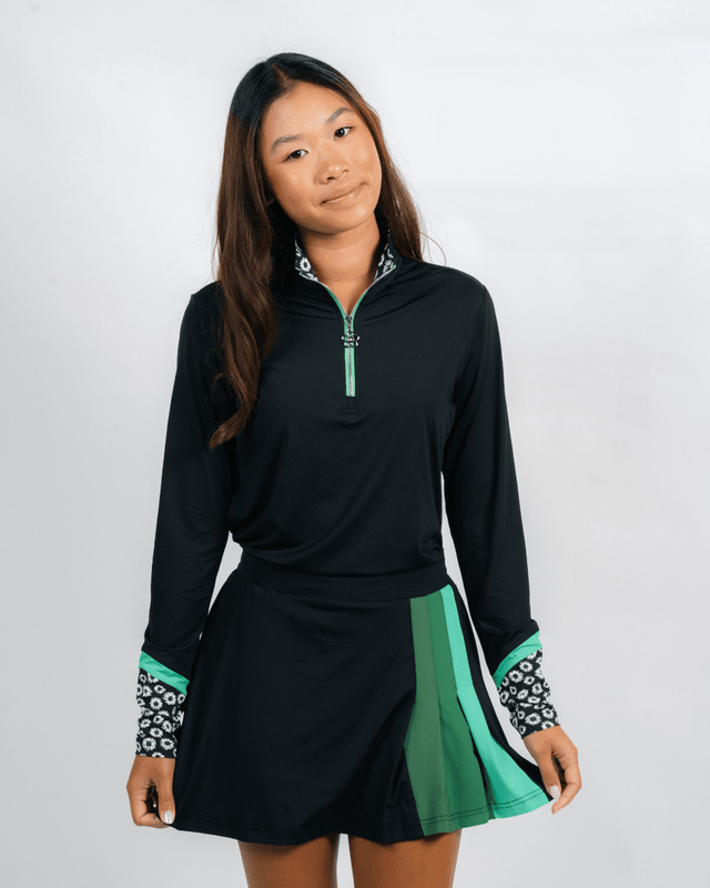 Birdie Vibes LS Shirt - Black / DaisyLong Sleeve Top