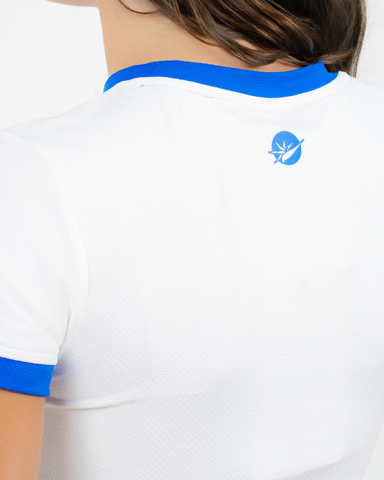 Every Day Tee White Royal Blue 2