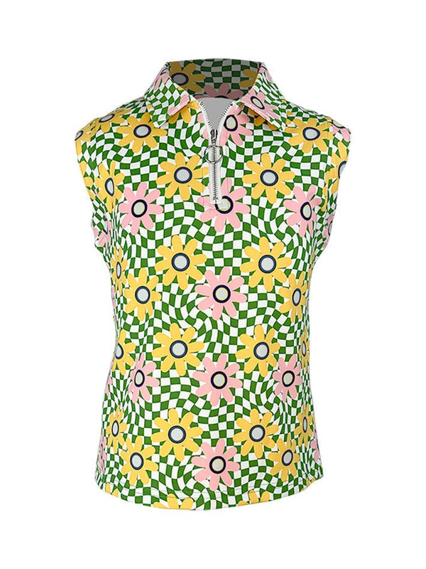 Hazy Sleeveless Polo