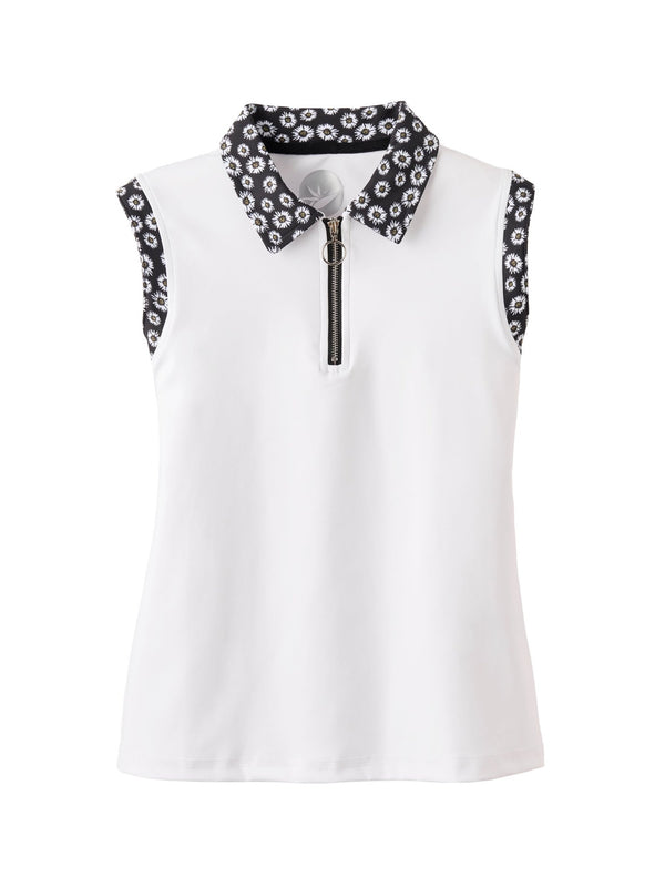 Hazy Sleeveless Polo