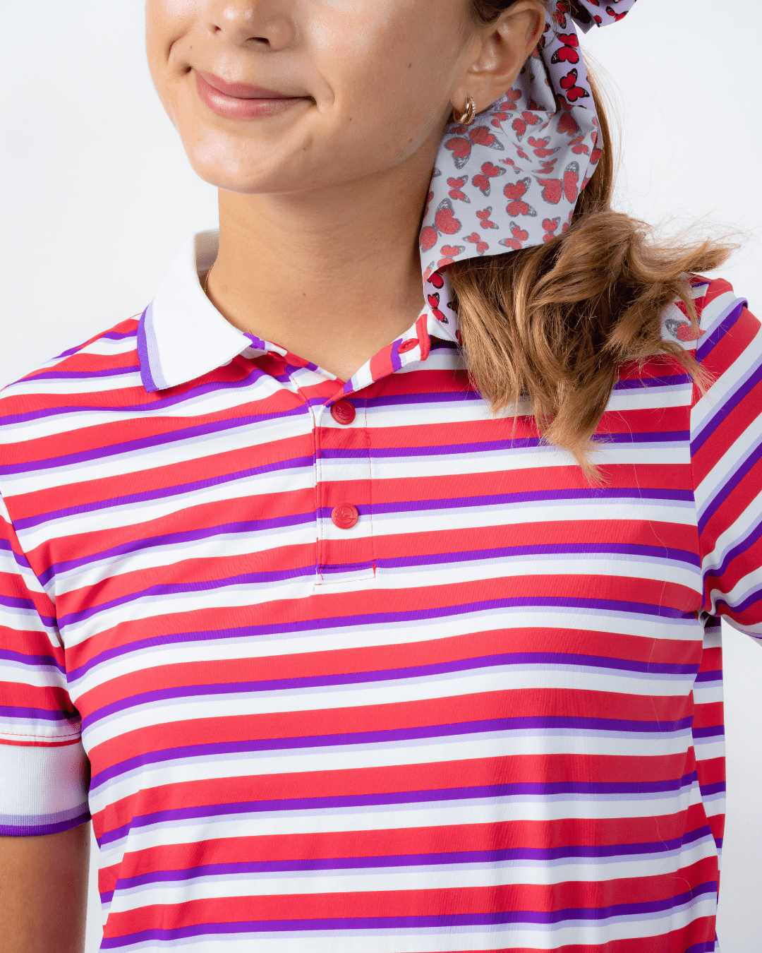 Lexi Polo - Red StripesPolo
