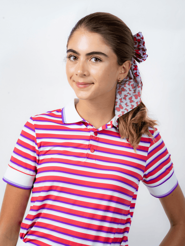 Lexi Polo Women's - Red Stripes
