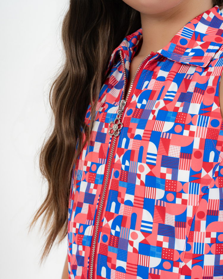Liberty Dress Red Mosaic 2