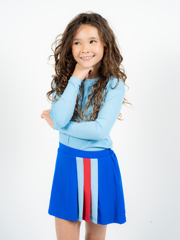 RB LS Shirt - Caro Blue