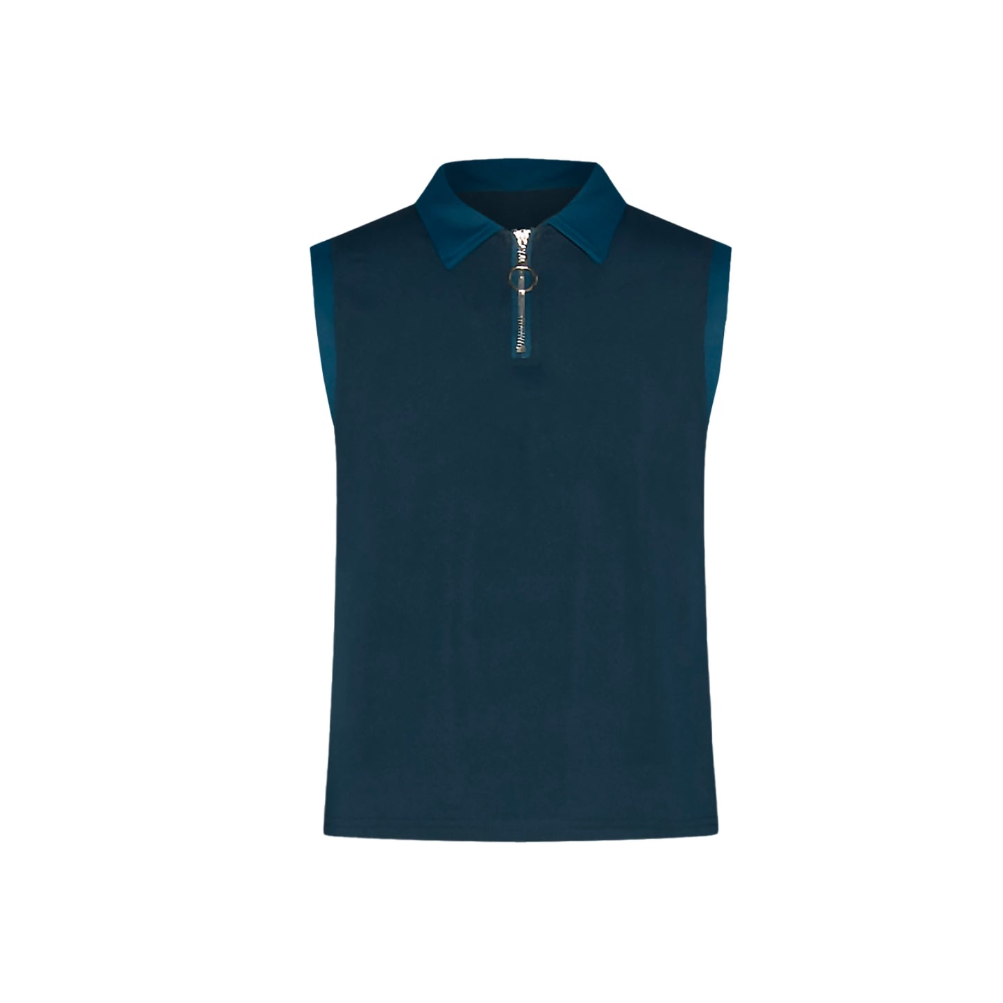 Hazy Sleeveless Polo - Navy