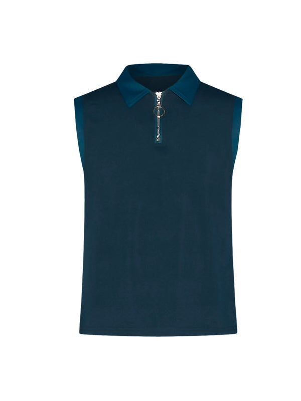 Hazy Sleeveless Polo