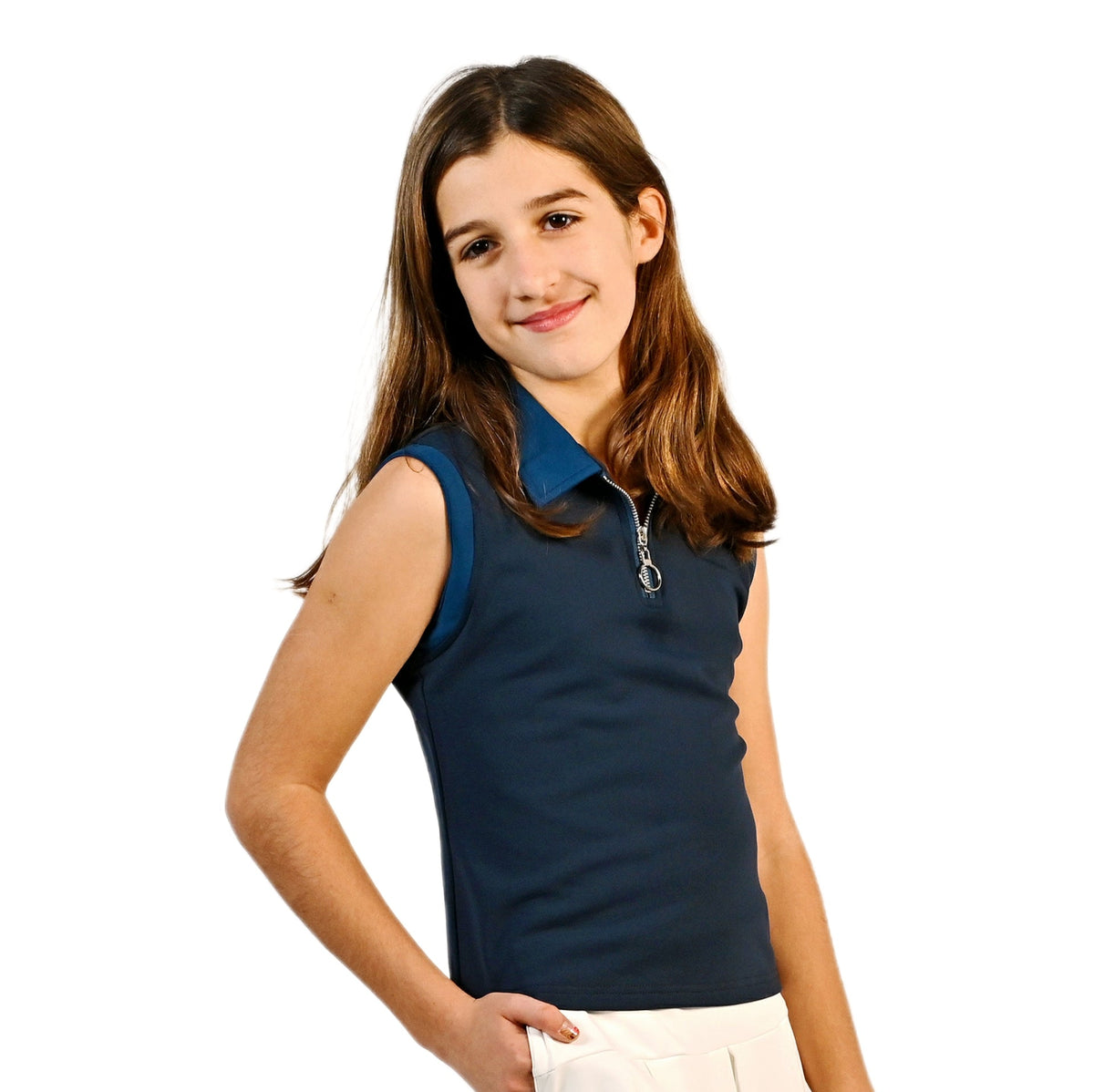 Hazy Sleeveless PoloPolo